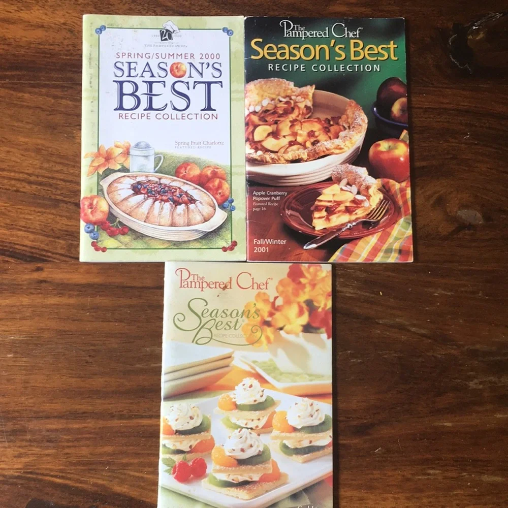 13 Pampered Chef ‘Season's Best’ + ‘Favorites’ Books Booklets 1992 - 2010